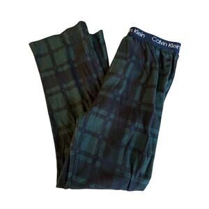 calvin Klien green plaid pj pants size 7-8